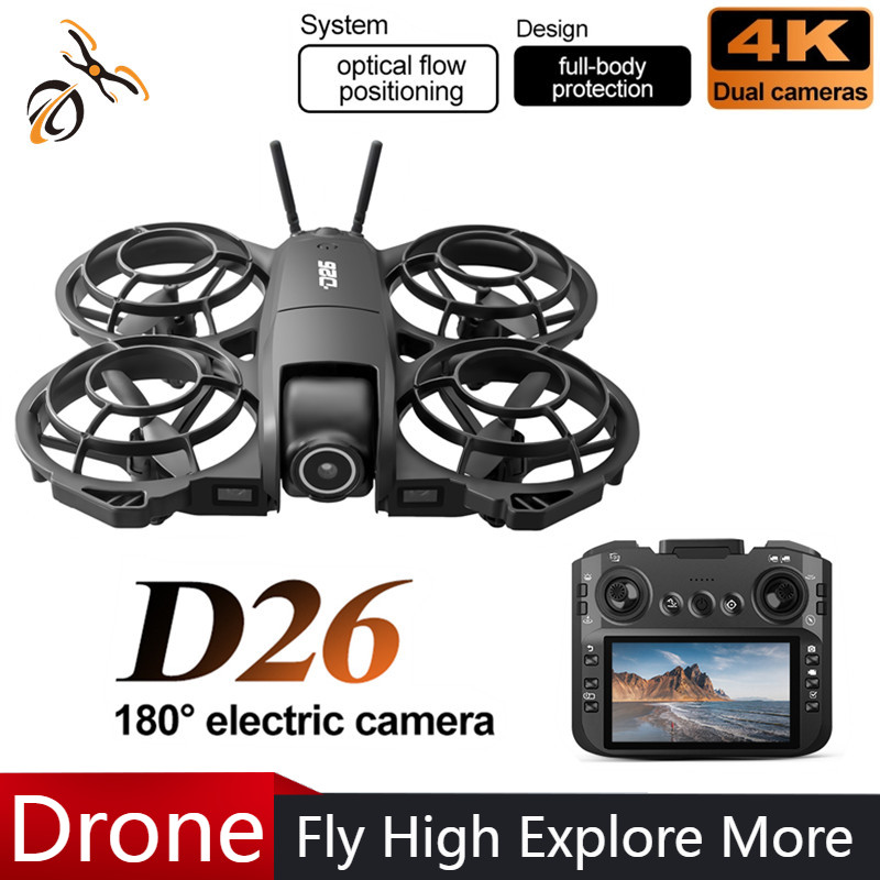 Drone Camera With Gimbal - Dron D26 4K Aerial HD 180