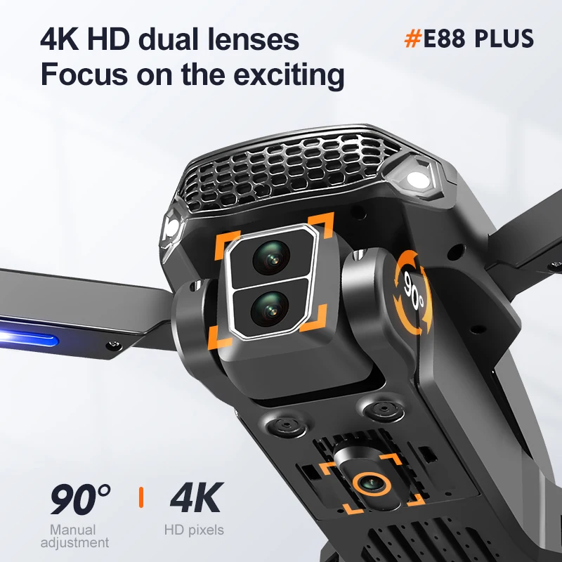 Nowy dron E88 Plus Quadcopter: – Drone Camera 4K recenzja i cena