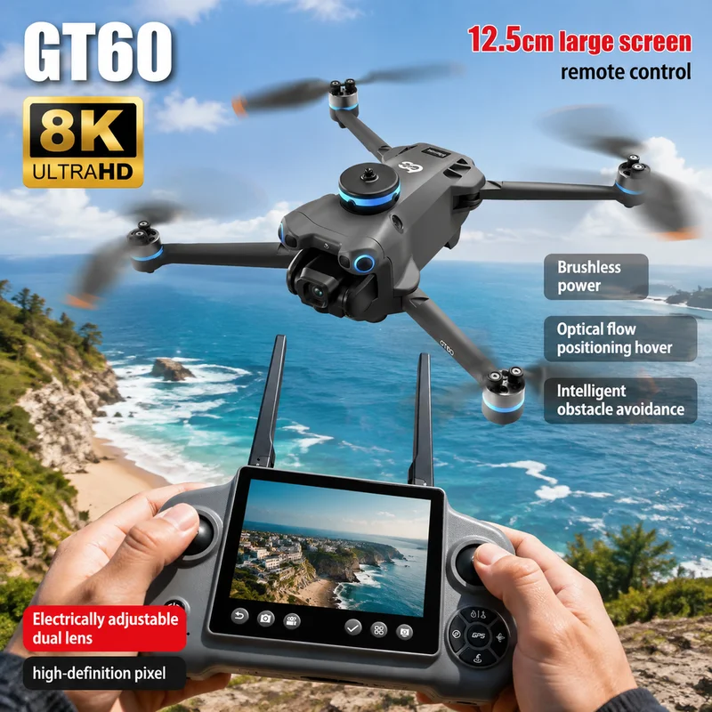 NOWY MINIDRON GT60 Z PODWÓJNYM – Drone Camera Night Vision recenzja i cena