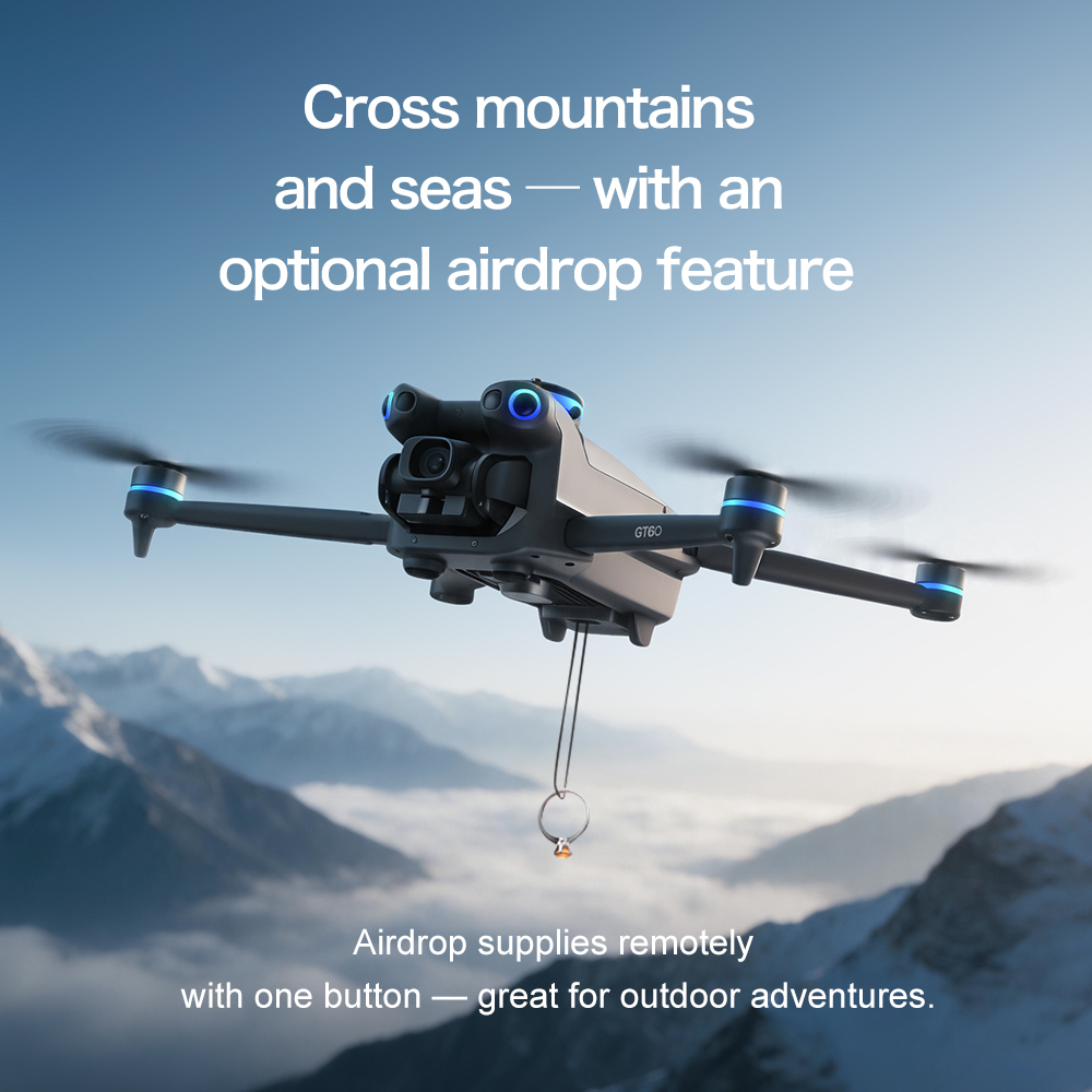NOWY MINIDRON GT60 Z PODWÓJNYM – Drone Camera Night Vision recenzja i cena